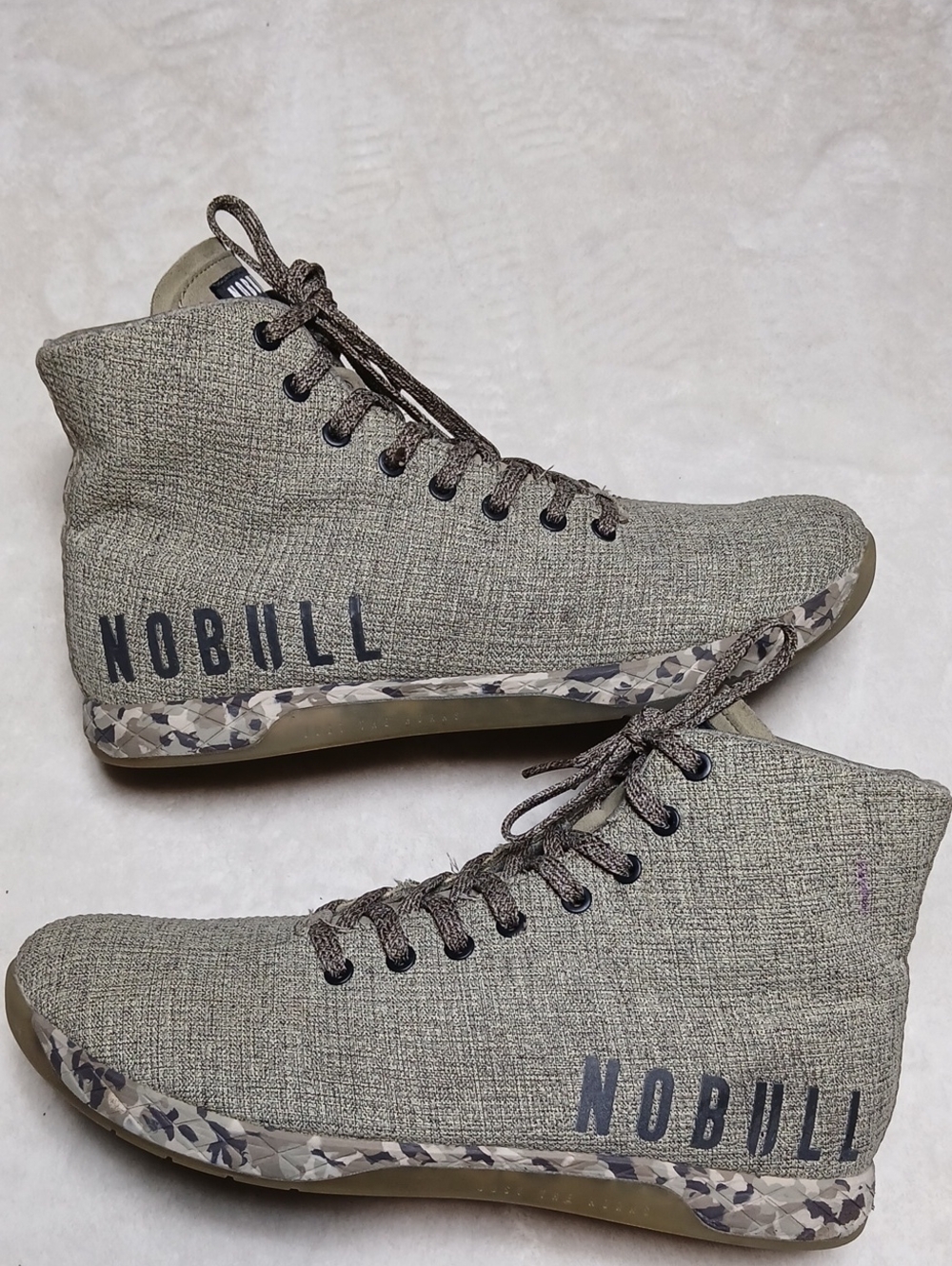 NOBULL Olive Gray High-Top Training Shoes Size 11.5 Mens